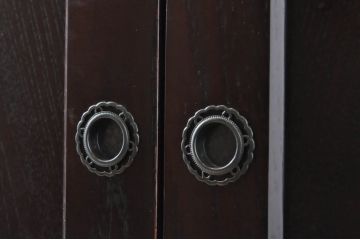 中古　美品　筑後民芸　和モダンの雰囲気を高めるサイドボード(戸棚、収納棚、サイドキャビネット)(R-063842)