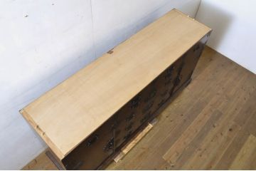 中古　美品　筑後民芸　上質な和の雰囲気を高めるサイドボード(戸棚、収納箪笥、整理箪笥、収納箪笥、サイドチェスト、引き出し、和箪笥、和たんす、和タンス)(R-063843)