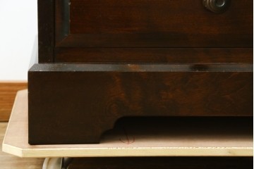 中古　北海道民芸家具　ブックケースリメイク　和洋どちらのお部屋にも馴染むオープンラック　(R-063844)
