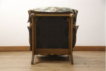 中古　飛騨産業　穂高シリーズ　キツツキマーク　ホワイトオーク　気品ある佇まいの1人掛けソファ(一人掛けソファ、アームチェア)(R-063846)