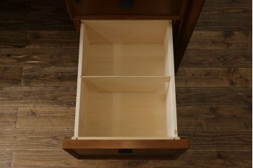 中古　美品　CONDE HOUSE(カンディハウス)　ナラ材　スタイリッシュなデザインが魅力の大型デスク(片袖机、ワークデスク、在宅用、在宅ワーク用、オフィスデスク)(定価約65万円)(R-063850)