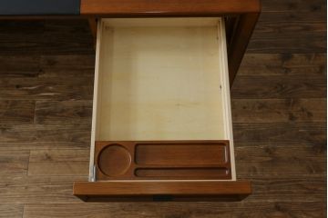 中古　美品　CONDE HOUSE(カンディハウス)　ナラ材　スタイリッシュなデザインが魅力の大型デスク(片袖机、ワークデスク、在宅用、在宅ワーク用、オフィスデスク)(定価約65万円)(R-063850)