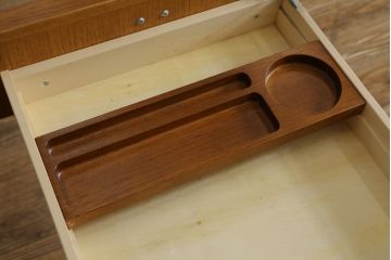 中古　美品　CONDE HOUSE(カンディハウス)　ナラ材　スタイリッシュなデザインが魅力の大型デスク(片袖机、ワークデスク、在宅用、在宅ワーク用、オフィスデスク)(定価約65万円)(R-063850)