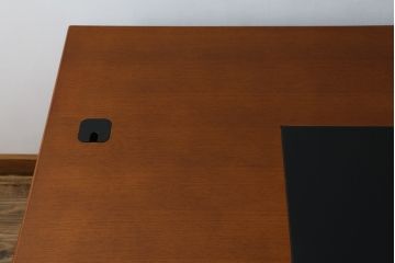 中古　美品　CONDE HOUSE(カンディハウス)　ナラ材　スタイリッシュなデザインが魅力の大型デスク(片袖机、ワークデスク、在宅用、在宅ワーク用、オフィスデスク)(定価約65万円)(R-063850)