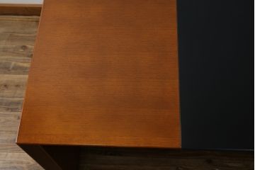 中古　美品　CONDE HOUSE(カンディハウス)　ナラ材　スタイリッシュなデザインが魅力の大型デスク(片袖机、ワークデスク、在宅用、在宅ワーク用、オフィスデスク)(定価約65万円)(R-063850)