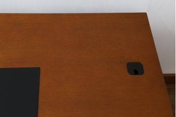 中古　美品　CONDE HOUSE(カンディハウス)　ナラ材　スタイリッシュなデザインが魅力の大型デスク(片袖机、ワークデスク、在宅用、在宅ワーク用、オフィスデスク)(定価約65万円)(R-063850)