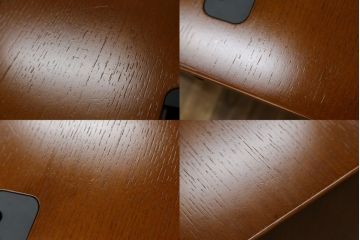 中古　美品　CONDE HOUSE(カンディハウス)　ナラ材　スタイリッシュなデザインが魅力の大型デスク(片袖机、ワークデスク、在宅用、在宅ワーク用、オフィスデスク)(定価約65万円)(R-063850)