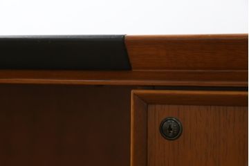 中古　美品　CONDE HOUSE(カンディハウス)　ナラ材　スタイリッシュなデザインが魅力の大型デスク(片袖机、ワークデスク、在宅用、在宅ワーク用、オフィスデスク)(定価約65万円)(R-063850)