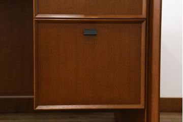 中古　美品　CONDE HOUSE(カンディハウス)　ナラ材　スタイリッシュなデザインが魅力の大型デスク(片袖机、ワークデスク、在宅用、在宅ワーク用、オフィスデスク)(定価約65万円)(R-063850)