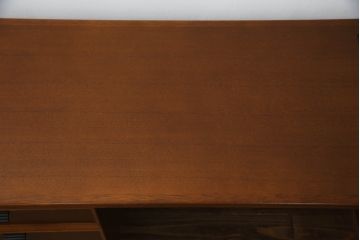 中古　美品　CONDE HOUSE(カンディハウス)　ナラ材　ちょっとしたワークスペース作りに便利なサイドデスク(片袖机、作業台、ワークデスク、在宅用、在宅ワーク用、オフィスデスク、キャスター付き)(定価約20万円)(R-063851)