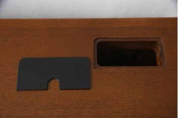 中古　美品　CONDE HOUSE(カンディハウス)　ナラ材　ちょっとしたワークスペース作りに便利なサイドデスク(片袖机、作業台、ワークデスク、在宅用、在宅ワーク用、オフィスデスク、キャスター付き)(定価約20万円)(R-063851)
