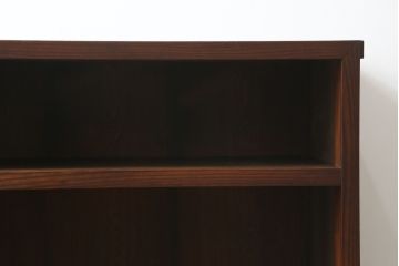 和製アンティーク　前面欅(ケヤキ)材　組子入り　和モダンなお部屋づくりに取り入れたい関東水屋箪笥(食器棚、戸棚、収納棚、キャビネット)(R-063861)