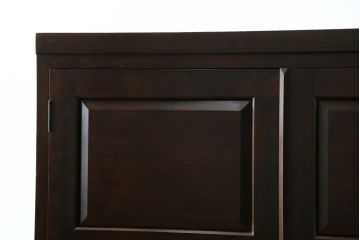 中古　松本民芸家具　台輪を付けてリメイクしました!取り入れやすいサイズが嬉しい衣装盆付き箪笥(和タンス、衣装箪笥、戸棚、収納棚、キャビネット、着物箪笥)(R-063872)