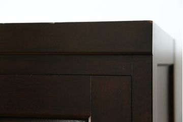 中古　松本民芸家具　台輪を付けてリメイクしました!取り入れやすいサイズが嬉しい衣装盆付き箪笥(和タンス、衣装箪笥、戸棚、収納棚、キャビネット、着物箪笥)(R-063872)