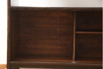 中古　美品　松本民芸家具　#221型　上質な和の空間を演出するくず布茶タンス(飾り棚、茶棚)(定価約37万4千円)(R-063874)