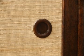 中古　美品　松本民芸家具　#221型　上質な和の空間を演出するくず布茶タンス(飾り棚、茶棚)(定価約37万4千円)(R-063874)