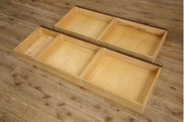 中古　北海道民芸家具　上質な作りが魅力のライティングビューロー(机、在宅ワーク用デスク、ワークデスク、引き出し)(定価約34万円)(R-063877)