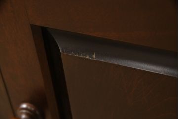 中古　北海道民芸家具　上質な作りが魅力のライティングビューロー(机、在宅ワーク用デスク、ワークデスク、引き出し)(定価約34万円)(R-063877)