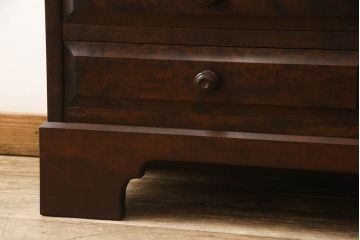 中古　北海道民芸家具　上質な作りが魅力のライティングビューロー(机、在宅ワーク用デスク、ワークデスク、引き出し)(定価約34万円)(R-063877)