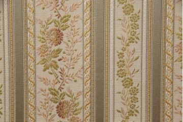 イギリスアンティーク　ルルコンド(LULU KONDO)社取り扱い　エンボスレザー(Embossed Leather)　マホガニー材　本革　クラシカルな魅力ただよう衝立て(パーテーション、つい立て、衝い立て、仕切り)(R-063883)