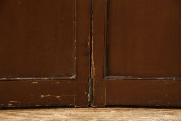 イギリスアンティーク　マホガニー材　深みのある色合いの5連衝立て(パーテーション、つい立て、衝い立て、仕切り)(R-063884)