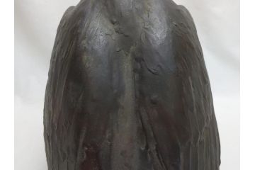 昭和七年六月　山根八春　鷲　台座　ブロンズ像(やまねやつはる、はっしゅん、ワシ、オブジェ、置物)(R-063902)