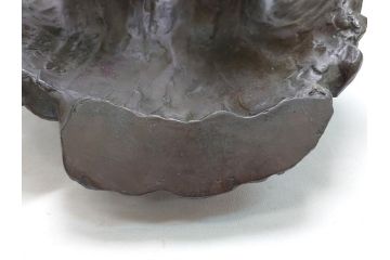 昭和七年六月　山根八春　鷲　台座　ブロンズ像(やまねやつはる、はっしゅん、ワシ、オブジェ、置物)(R-063902)