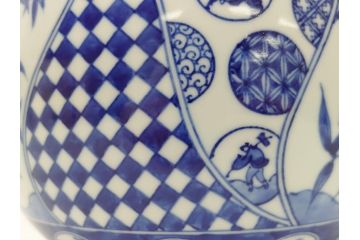 宮川香斎(真葛香斎)　祥瑞ねち　芋頭　水指(共箱付き、茶道具、)(R-063909)
