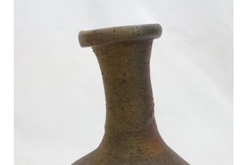 中里隆　唐津南蛮細?花入(共箱付き、花瓶、花器、花生)(R-063926)