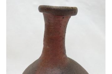 中里隆　唐津南蛮細?花入(共箱付き、花瓶、花器、花生)(R-063926)