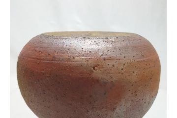 中里隆　唐津南蛮細?花入(共箱付き、花瓶、花器、花生)(R-063926)