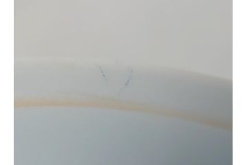 人間国宝　井上萬二作　白磁　彫文　水指(共箱付き、茶道具)(R-063927)