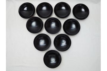 明治〜大正　輪島塗　花蝶　蒔絵　漆器　吸物椀10客(共箱付き、お椀)(R-063930)