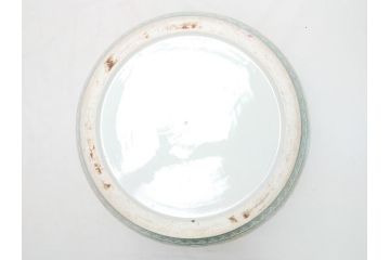 特大!　鮮やかな十錦手火鉢　蝶の図　花蝶文(鉢カバー、メダカ鉢、めだか)(R-063932)
