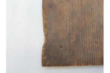 江戸期　古伊万里　染付　線描　花唐草　1尺5寸　約46cm　大皿(共箱付き、平鉢、和食器、和皿、一尺五寸)(R-063933)