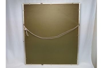 龍村平蔵　謹模　四天王獅猟紋様錦　国宝法隆寺蔵(約86.5cm×74.5cm、額装、タペストリー)(R-063935)