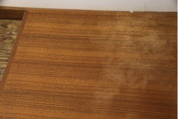 和製ビンテージ　高級品!　三越デパート　チーク無垢材　北欧テイストの空間づくりにおすすめのセンターテーブル(リビングテーブル、ローテーブル)(R-063936)