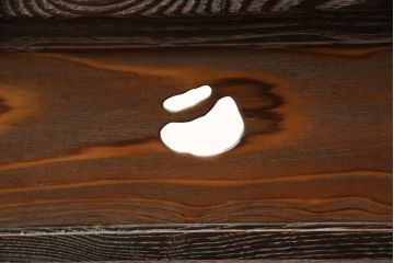 和製ビンテージ　栗材　浮造り　和の趣あふれる衝立て(パーテーション、つい立て、衝い立て、仕切り、ヴィンテージ)(R-063940)