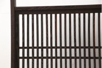 和製ビンテージ　栗材　浮造り　和の趣あふれる衝立て(パーテーション、つい立て、衝い立て、仕切り、ヴィンテージ)(R-063940)