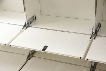 中古　USMハラー(USM Haller)　3列5段(3×5)　美しくシンプルなデザインが目を引く鉄製収納棚(定価約93万円)(戸棚、キャビネット)(R-063941)