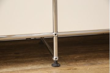 中古　USMハラー(USM Haller)　3列5段(3×5)　美しくシンプルなデザインが目を引く鉄製収納棚(定価約93万円)(戸棚、キャビネット)(R-063941)
