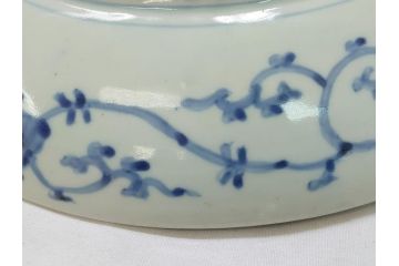 江戸期　太明成化年製　古伊万里　染付　松竹梅　1尺　約30cm　大皿(和食器、和皿、一尺)(R-063945)