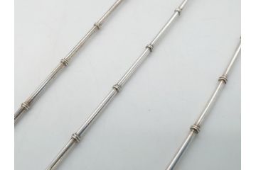 銀製　ストロースプーン　StrawSpoon　SILVER　STERLING950各6本ずつ(カラトリー、洋食器)(R-063948)
