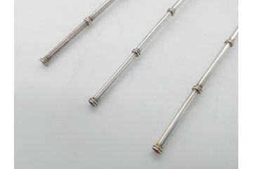 銀製　ストロースプーン　StrawSpoon　SILVER　STERLING950各6本ずつ(カラトリー、洋食器)(R-063948)