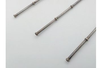 銀製　ストロースプーン　StrawSpoon　SILVER　STERLING950各6本ずつ(カラトリー、洋食器)(R-063948)