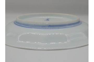 十三代　今泉今右衛門　重要無形文化財　5.5寸　錦菊絵果物皿5枚(共箱付き、五寸五分、和皿、和食器、色絵、色鍋島)(R-063949)