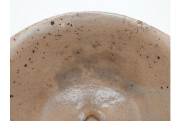時代物　柿角印　作家物　高麗　玉子手　和の雰囲気を高めてくれる茶碗(抹茶碗、茶道具、茶器、和食器、共箱付き)(R-063953)