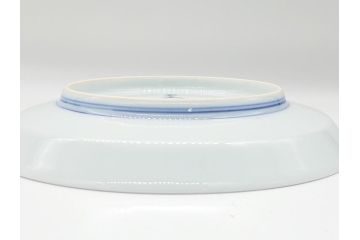 重要無形文化財　十二代 今泉今右衛門　錦　色絵　薔薇文　5.1寸　約15.5cm　大胆に描かれた薔薇の図が食卓のアクセントになる中皿5枚(銘々皿、色鍋島、和食器、五寸一分、共箱付き)(R-063955)