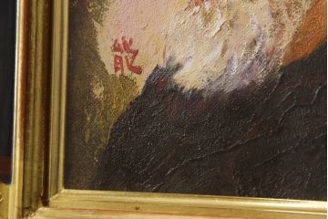 画家・壁画家　田村能里子　1号　油絵「想う」(油彩、絵画)(R-063959)