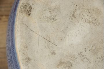 和製アンティーク　昭和初期　瓢箪の図　繊細な図柄が美しい瀬戸火鉢(鉢カバー、傘立て)(R-063961)